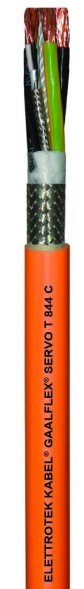 Кабели для моторов и сервокабели Elettrotek Kabel GAALFLEX SERVO T 844 C