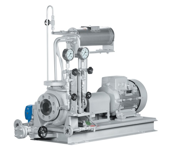 Horizontal centrifugal pumps for hot water HPH