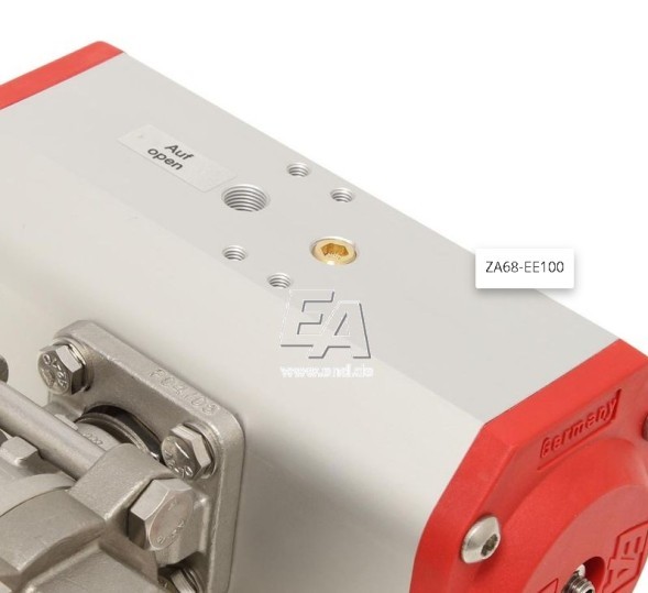 صمام الكرة-زا ، د 65-لحام ، مع محرك كهربائي إي 100 ، الفولاذ المقاوم للصدأ.الصلب /بتف-فكم ، مع عودة الربيع