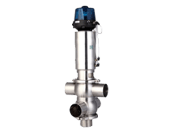 FH Sanitary Two-seat Reversible Valve Pneumatic MixProof DIN S.S.304 welding/Welding