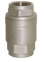 Geradsitz-Rückschlagventil 3/4&quot; check valve, PN63, Edelstahl/FKM