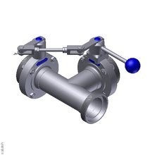 599840321100  Тройник дисковый клапан T-BV SV04 DA-GGG DN 32 304 BL. HB-ST VMQ KOMBI