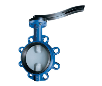 Rotary shutter ARI-ZESA 22.012 DN100 PN16 with fixed handle. K.cast iron/stainless steel.steel/EPDM mf