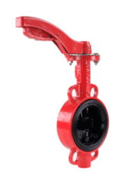 Rotary disc shutter RASHWORK 200-200-16, DN200, PN16, GG25 /GGG40 /EPDM, M/F, handle, square 17x17