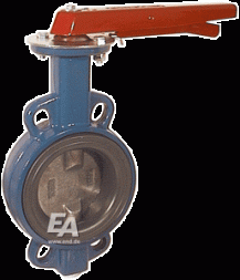 Rotary disc shutter DN200, PN10/16, m. length EN558-20 GGG-40/EPDM/stainless steel. steel 1.4408, ISO 5211-F10/SW17