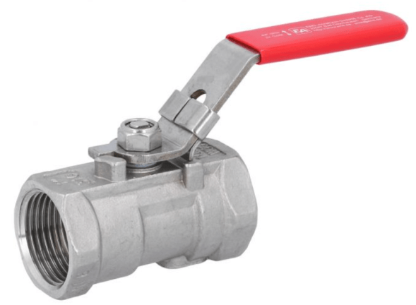 Ball valve ball valve 1&amp;quot;, PN63, 1.4408/PTFE, one-piece, internal thread, reduced passage