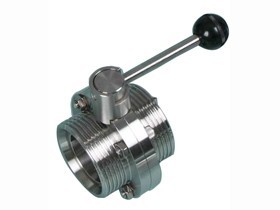 DF Disc sanitary faucet (butterfly valve) ISO S.S.316/EPDM thread/thread