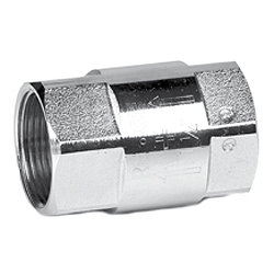 GENEBRE full-bore check valve, body-brass, seal-NBR, Tmax=110°C BP/BP