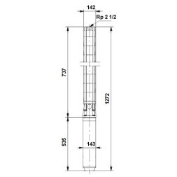 مضخة قاع البئر 12 أمبير 1908 من الفولاذ المقاوم للصدأ 17-8 روبية 2 ثانية 6&quot; 3 * 380-415/50 5.5 كيلو واط