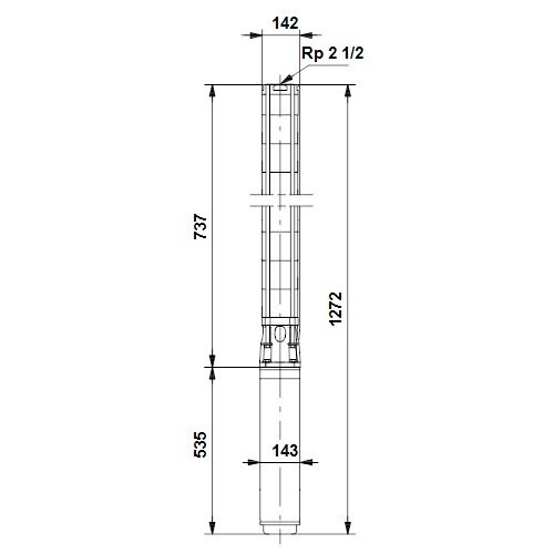 مضخة قاع البئر 12 أمبير 1908 من الفولاذ المقاوم للصدأ 17-8 روبية 2 ثانية 6&amp;quot; 3 * 380-415/50 5.5 كيلو واط