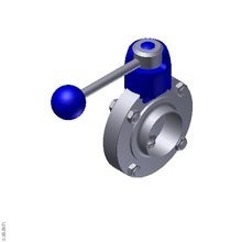 522401251100  Дисковый клапан SV04 SS DN 125 304 BL. HB04 VMQ