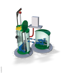 Station with 2 SRP wastewater disposal pumps