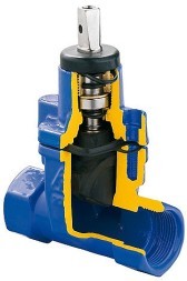 115D-XXX-C56 Wedge gate valve Zetkama PN16 body: cast iron thread/thread
