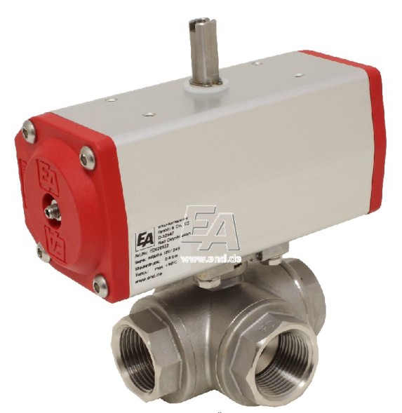 الكرة صمام بد ، 1/2 &amp;quot; ، مع محرك إد ، دو 43 الفولاذ المقاوم للصدأ. الصلب /بتفيت الموضوع ، مزدوجة التمثيل