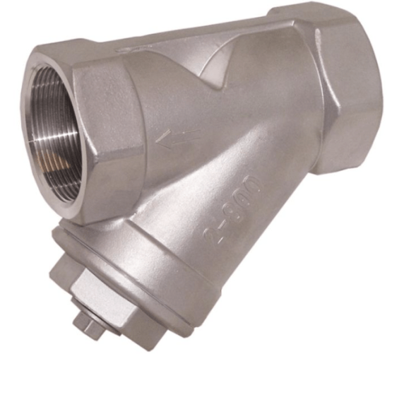 Strainer Strainer 11/4&amp;quot;, PN40, Stainless steel 1.4408, Strainer 1.4301, Single strainer 0.6mm, Overall length: 106mm