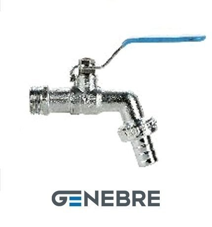 Genebre Ball Valve, Brass /Brass /PTFE, Lever