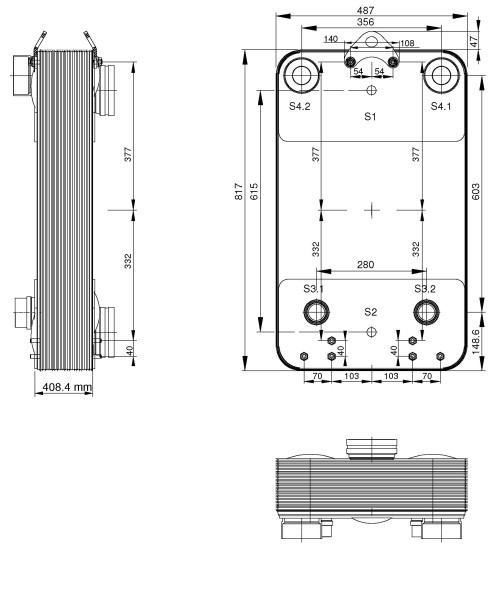 مبادل حراري ذو لوحة ملحومة ألفا لافال إيه سي 1000 ديسيبل-162 أمبير فهرنهايت ، المادة 3287168176 ، 520 كيلو واط