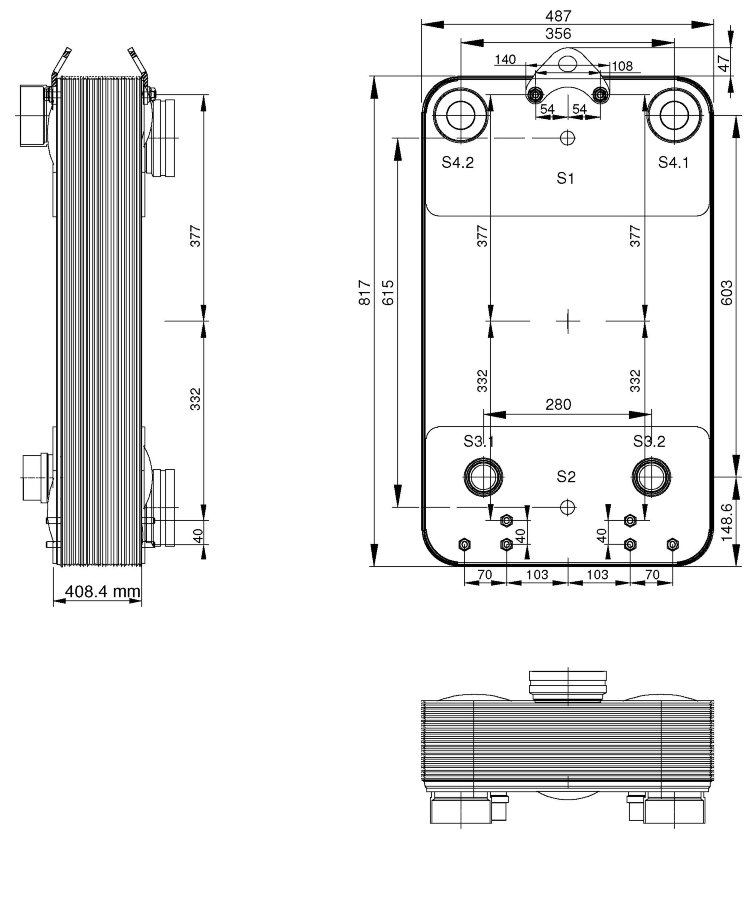 Brazed plate heat exchanger Alfa Laval AC1000DQ-162AH-F, art. 3287168176, 520kW
