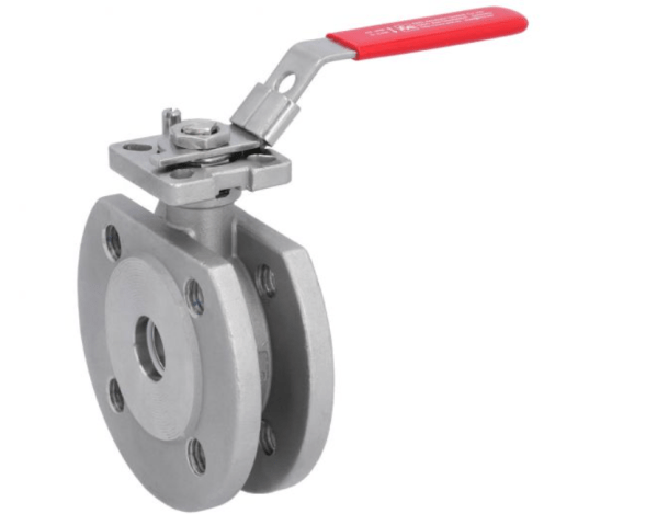 Kompakt-Kugelhahn Ball valve DN20, PN16/40, Edelstahl 1.4408/PTFE - FKM, ISO5211