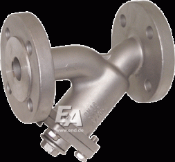 DN200 Flanged filter, PN16, Ed 1.4408 Sieb 1.4301, fine mesh 0.25mm, m. length EN558-1