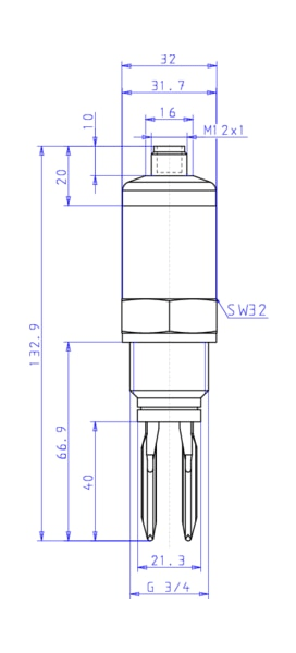 Vibration alarm of the limit level (555290)