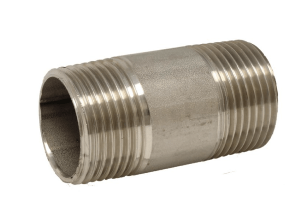 Rohrdoppelnippel 1&amp;quot; (DIN2999) x 60 mm, Edelstahl 1.4408