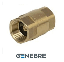 Check valve spring Genebre PN25 Brass /Brass /NBR, Tmax=+90oC internal thread