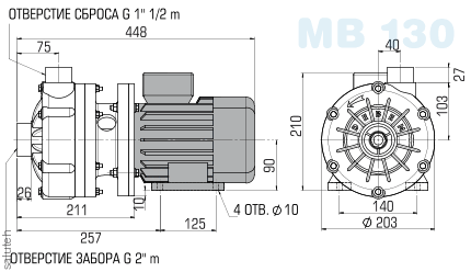 مضخة مف 130 ، بفدف ، فيتون ، ب