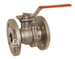 Ball valve DN15, PN16/40, full passage, stainless steel 1.4408, PTFE-FKM, ISO5211, Baul.EN558-27
