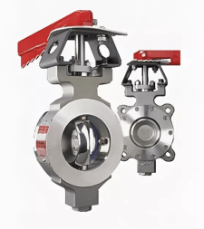 BRAY disc shutter (CS/SS/RPTFE) PN16 flanged with manual gearbox (DN200 PN16 with manual gearbox)