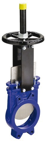 120A-XXX-B-01 Gate valve (knife) single-wall Hermet. Zetkama PN10 flanged