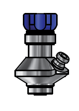 831141PTFE Клапан мембранный стерильный Keofitt серии Simplex /на трубу/ (PTFE)