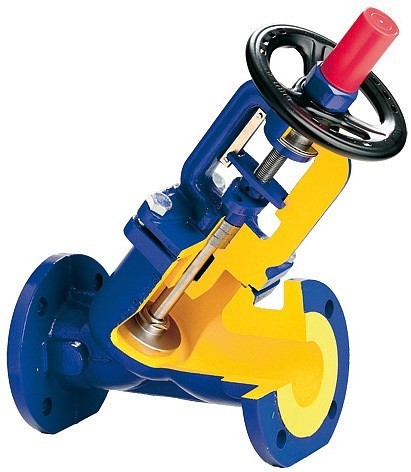 صمام موازنة 443 أ-040-سي-71 بي إن 16 ، مادة الجسم - رمادي من الحديد الزهر تماكس=+ 300 درجة مئوية