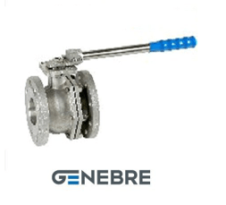 Genebre 2529 ball valve body: CF8M /CF8M /PTFE, full bore, flange/flange, lever (PN 40, DN 80, 2529 11 80)