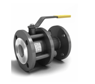 11s67p KSH.R.F.XXX.40 SP Ball valve with/through.  razb. LD PN40, Steel 20 /Stainless steel. 1.4308 /PTFE steel, flange/flange