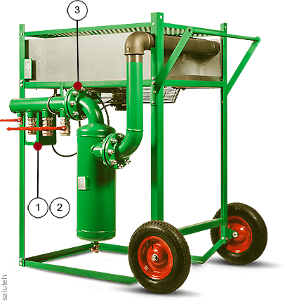 Compressed air cooler (pneumatic motor) ACP-2