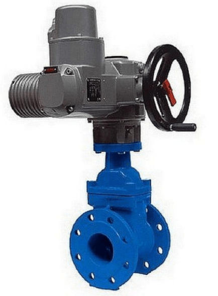 Задвижка с обр.клином ZETKAMA 111D-150-C57, DN150, PN16, GJS-500-7 (GGG50), GJS-500-7 (GGG50), EPDM, Ф/Ф, 111O4150Z25346N13, эл-пр AUMA SA 10.2, (-40.