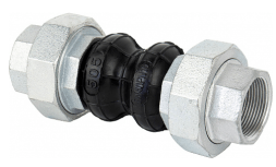 Compensator anti-vibration RASHWORK 505-050-16, DN050, PN16, housing - EPDM+Nylon, threaded connection - ductile iron, BP/BP