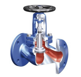 Shut-off valve with bellows seal 23.046 ARI-FABA-Plus PN25, GGG-40.3, f/f (DN20 PN25 230460020011-00000130)