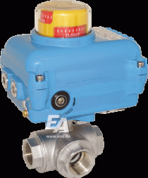 Ball valve-VH, 3/4&quot;, with drive-RT20-007 stainless steel. steel./PTFE-FKM, 230V 50Hz, time. srab. 7s.