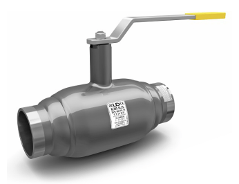 КШ.Ц.П.ХХХ.40.02 ПП Кран шаровой п/проходн. LD КШЦП PN40, Сталь 20 /Нерж. сталь 1.4021 /PTFE, сварка/сварка