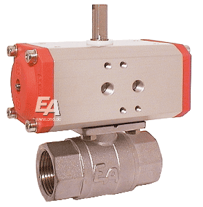 Ball valve KA 3&amp;quot;, with drive EE85 brass/PTFE-FKM, with return spring