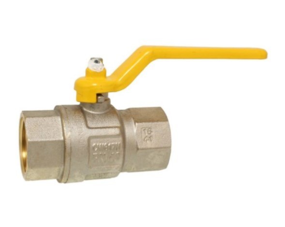 Ball valve DIN-DVGW 1&amp;quot;, Ms/PTFE, PN40, for gases according to DVGW-Worksheet PN1-5