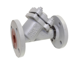 Filter strainer DN100, PN16, fine screen, GG-25/stainless steel, mesh size 0.25mm