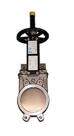 Задвижка шиберная ножевая A(SP)-021-02-0500-PN3-SsP-HW-E (DN500, PN3) и A(SP)-021-02-0250-PN6-SsP-HW-E (DN250, PN6) GG25/нержавеющая сталь