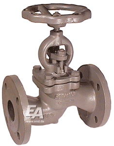 Shut-off valve DN80, PN16GG/Niro, RK RK:Regulating cone