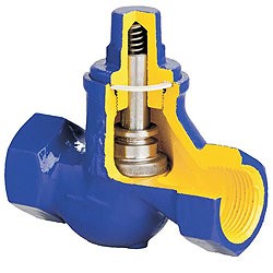 277A-XXX-C31 Zetkama check valve, lifting, cast iron body, Tmax +200°C thread