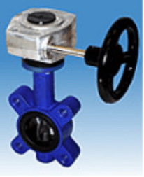 Rotary shutter 22.012 ARI-ZESA PN16 K.cast iron/stainless steel.steel/EPDM Tmax=+120oC, with flanged gearbox (PN 16, DN 300)