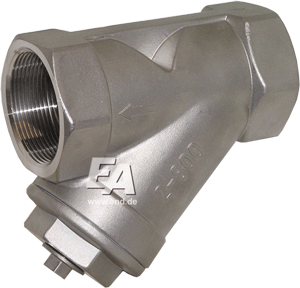 Filter 21/2&amp;quot; PN40, housing: stainless steel. steel 1.4408 sieve: 1.4301, 0.6mm cell size