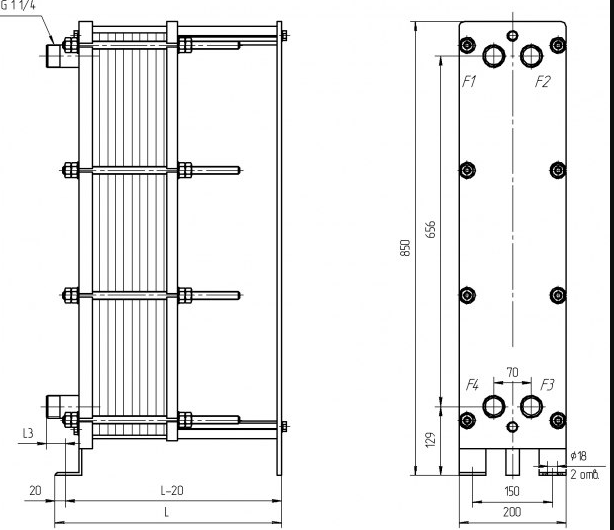Heat exchanger PT08-16-43